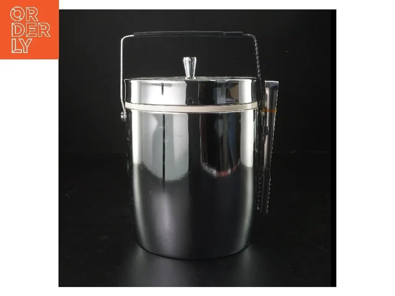 Billede 1 - Is-spand med tang (str. Ø 15 x h 21 cm)