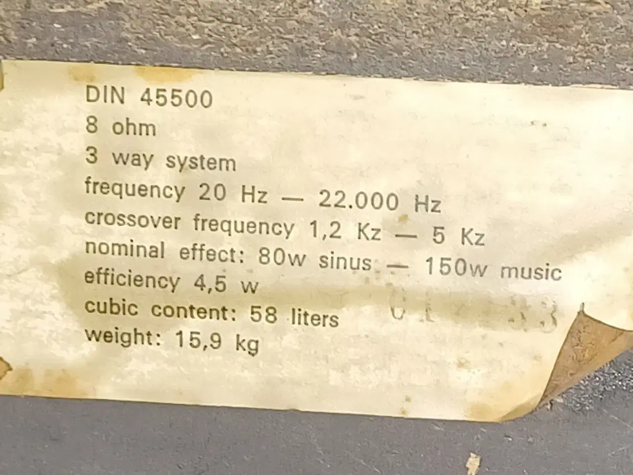 Billede 3 - Seas H336 højttaler i 3-vejs system med 8 ohm impe