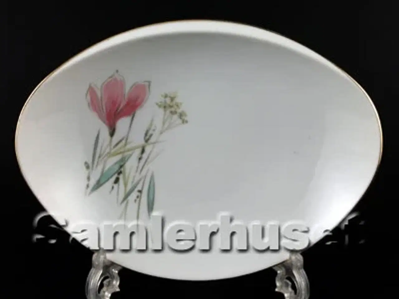 Billede 1 - Rødkilde Kagefad 17½x12½ cm.