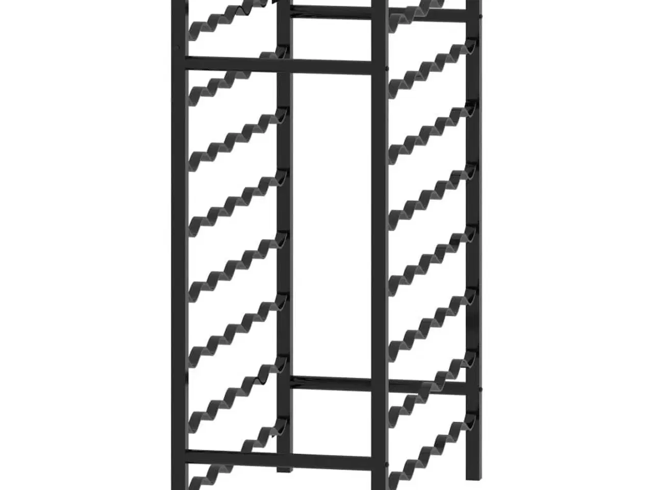 Billede 4 - Vinreol til 48 flasker metal sort