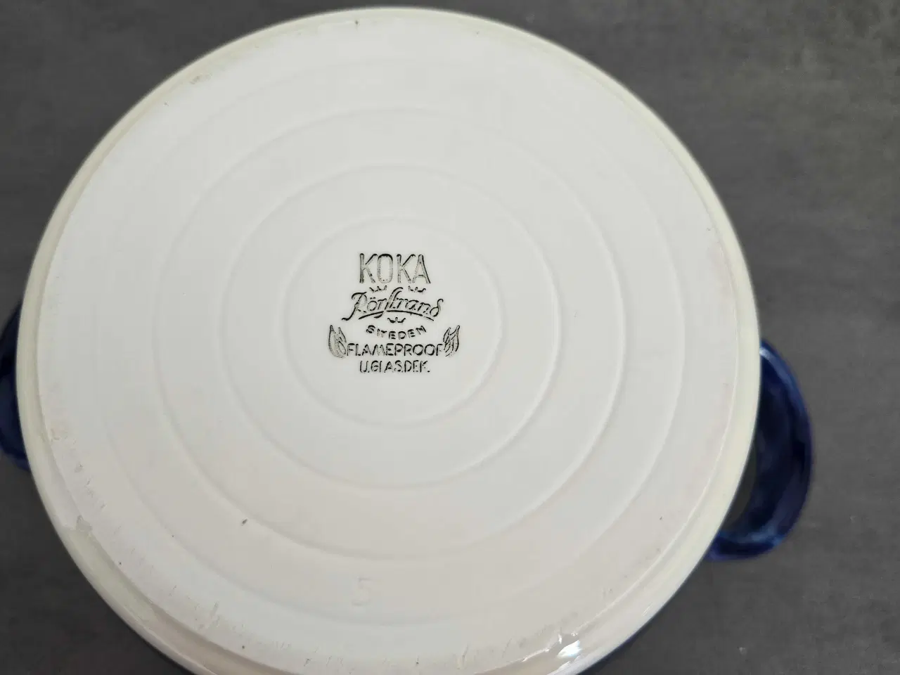 Billede 5 - Blå Koka gryde/skål med låg