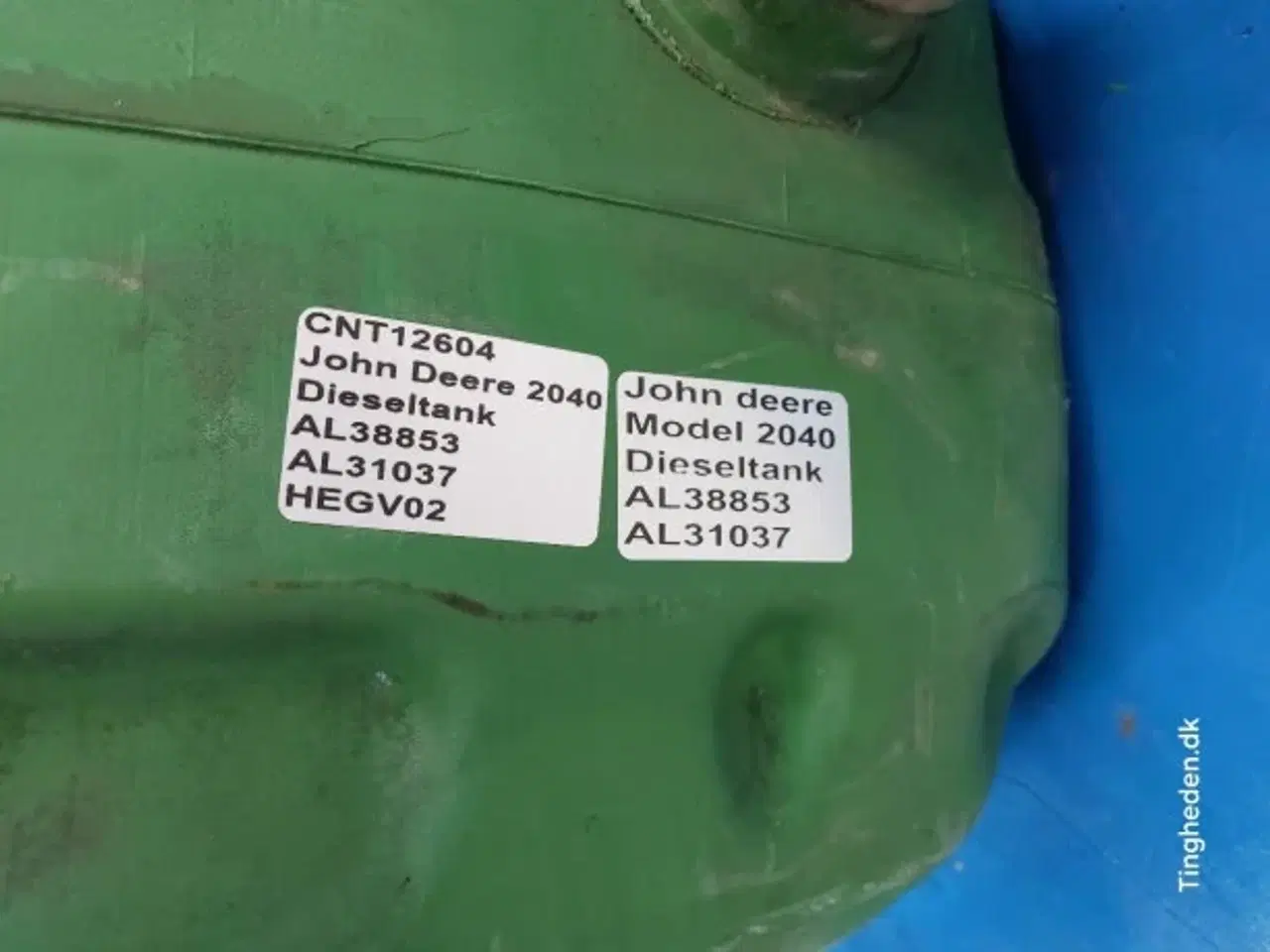 Billede 14 - John Deere 2040 Dieseltank AL38853