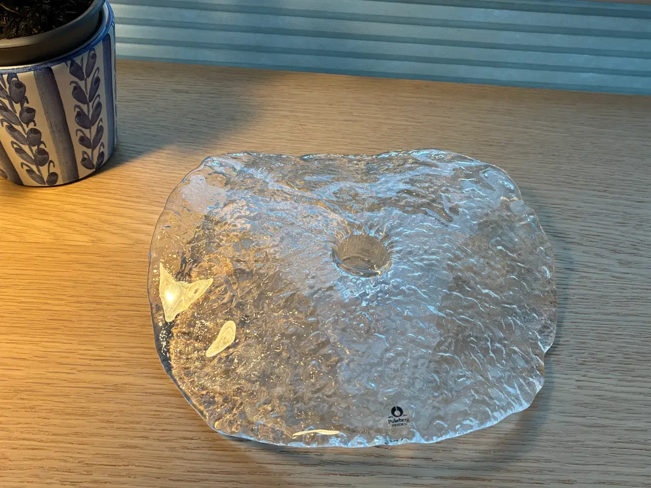 Billede 1 - Pukeberg åkande - glaslysestage