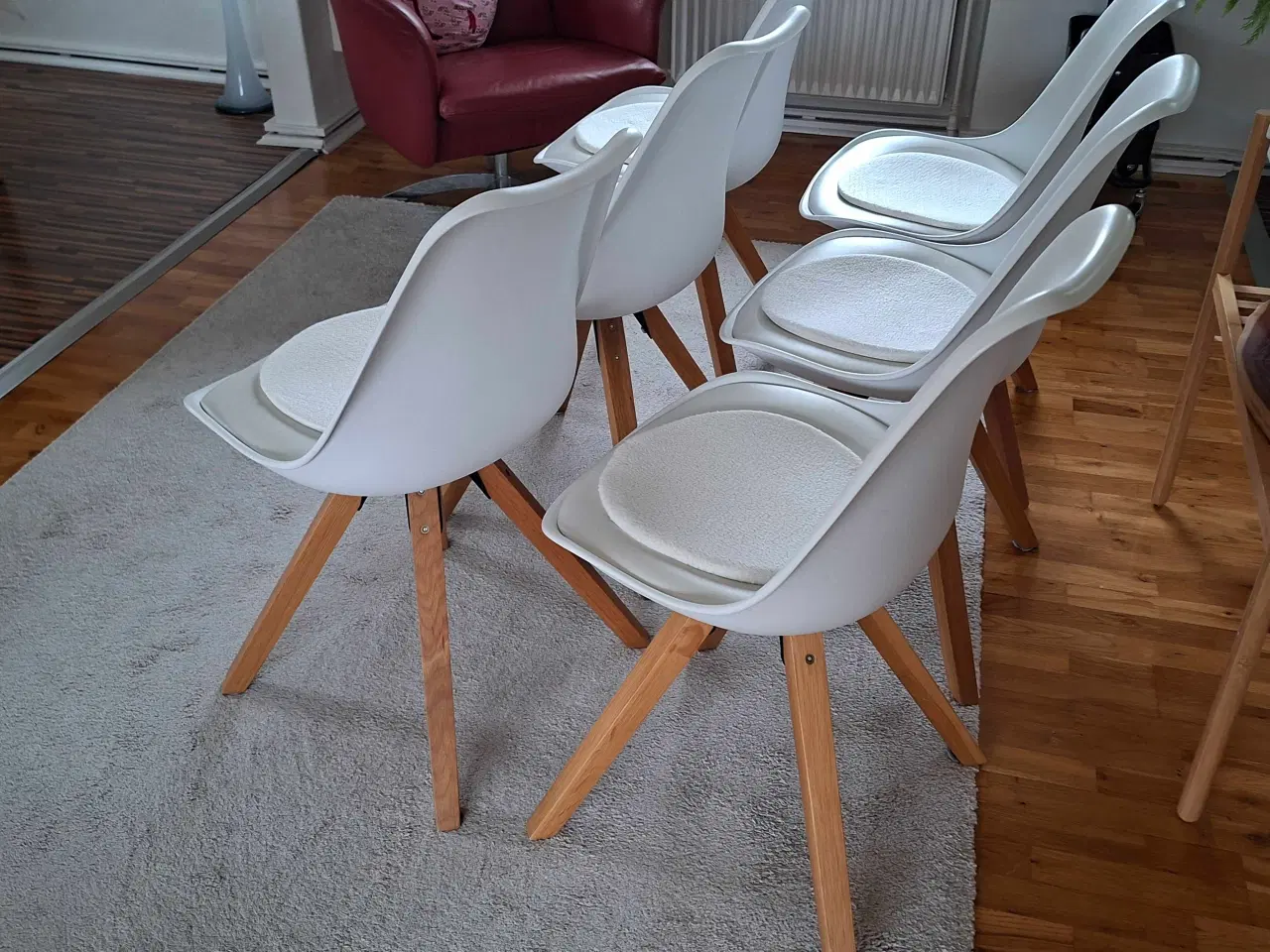 Billede 2 - 6 stk fine stole inkl. hynder 