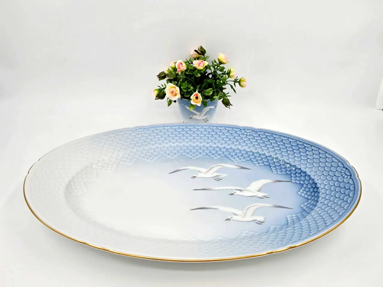 Billede 4 - Mågestel stort ovalt fad 1 sortering Porcelæn 
