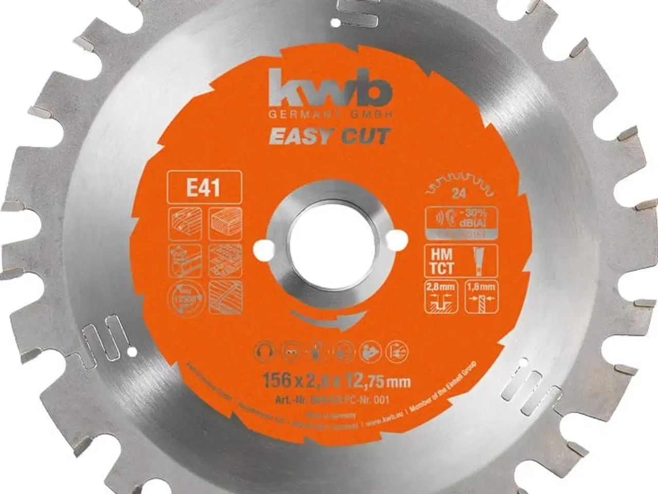 Billede 1 - Rundsavsklinge 180 x 30  mm - 30 tænder