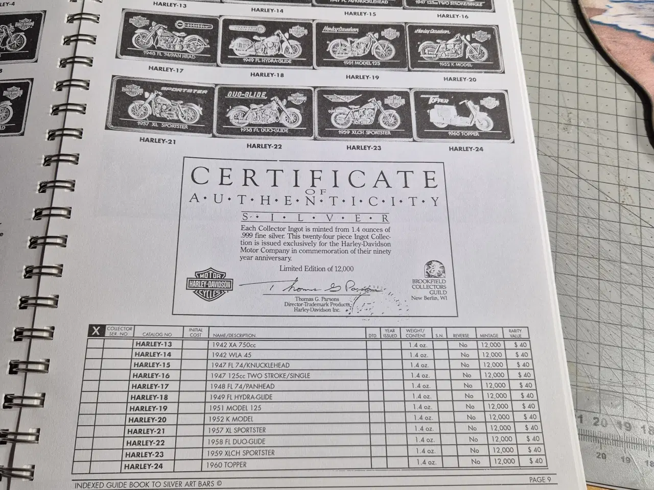 Billede 2 - Guide book  of silver bars