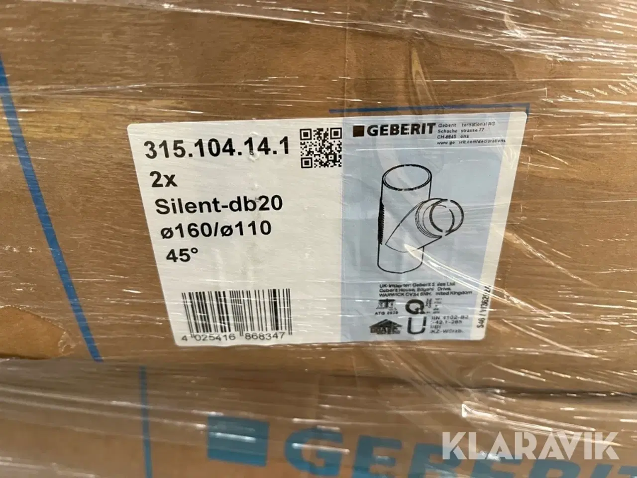 Billede 12 - Grenrør, brønd og øvrige rør Wavin - Geberit - 2 paller