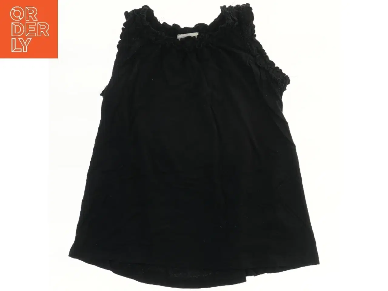 Billede 1 - Sort top med rynket hals fra Pomp de Lux (str. 140)