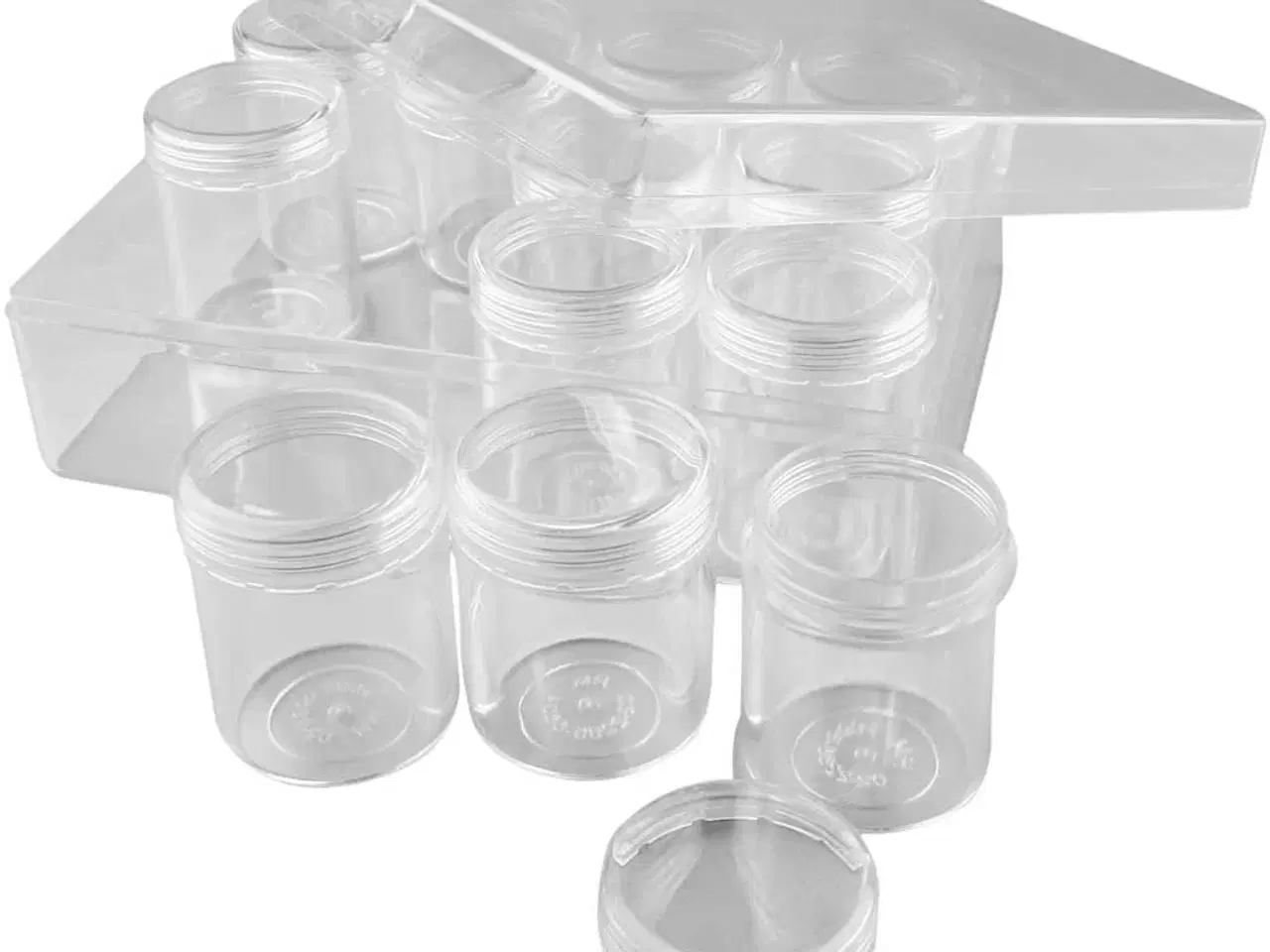 Billede 1 - Acryldåse, H: 47 mm, diam. 37 mm, 35 ml, 12stk./ 1 sæt