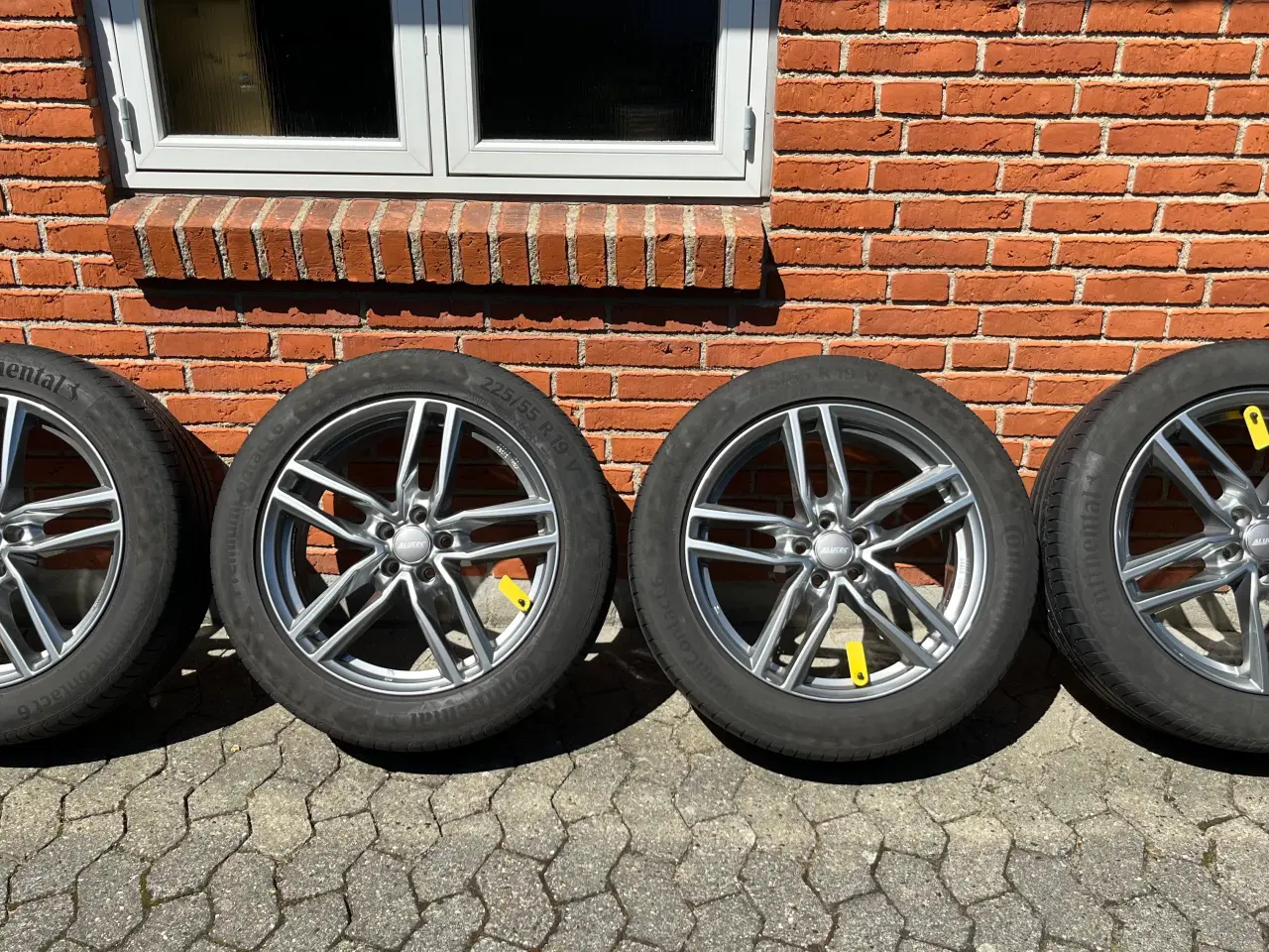 Billede 1 - 19” alufælge med sommerdæk. Krydsmål 5 x 108