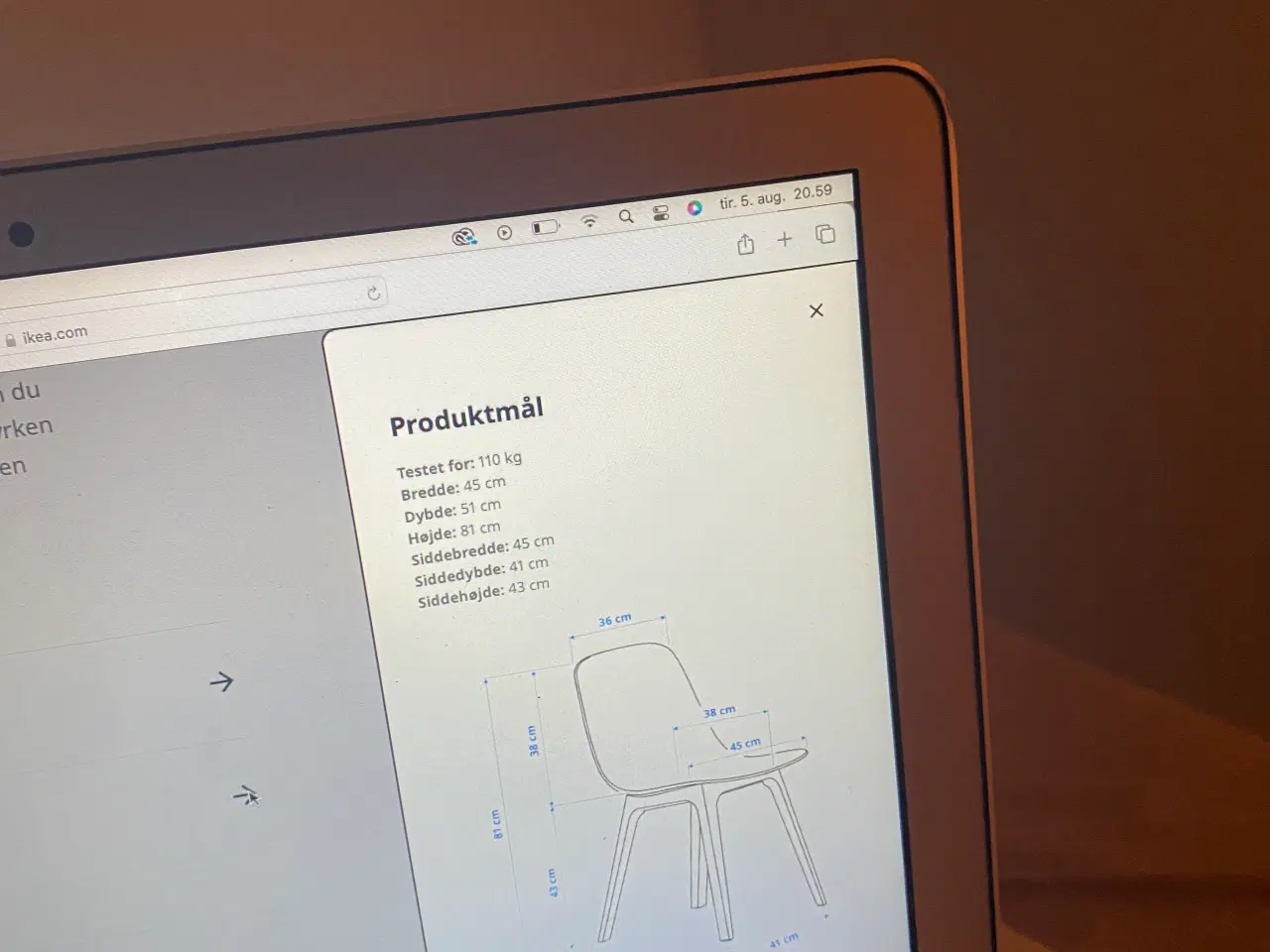 Billede 3 - Spisebordsstole Ikea Odger