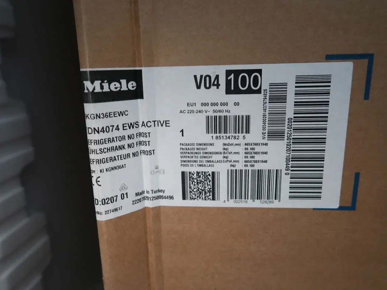 Billede 2 - Køle/fryseskab MIELE KDN4074E ws Active EU1