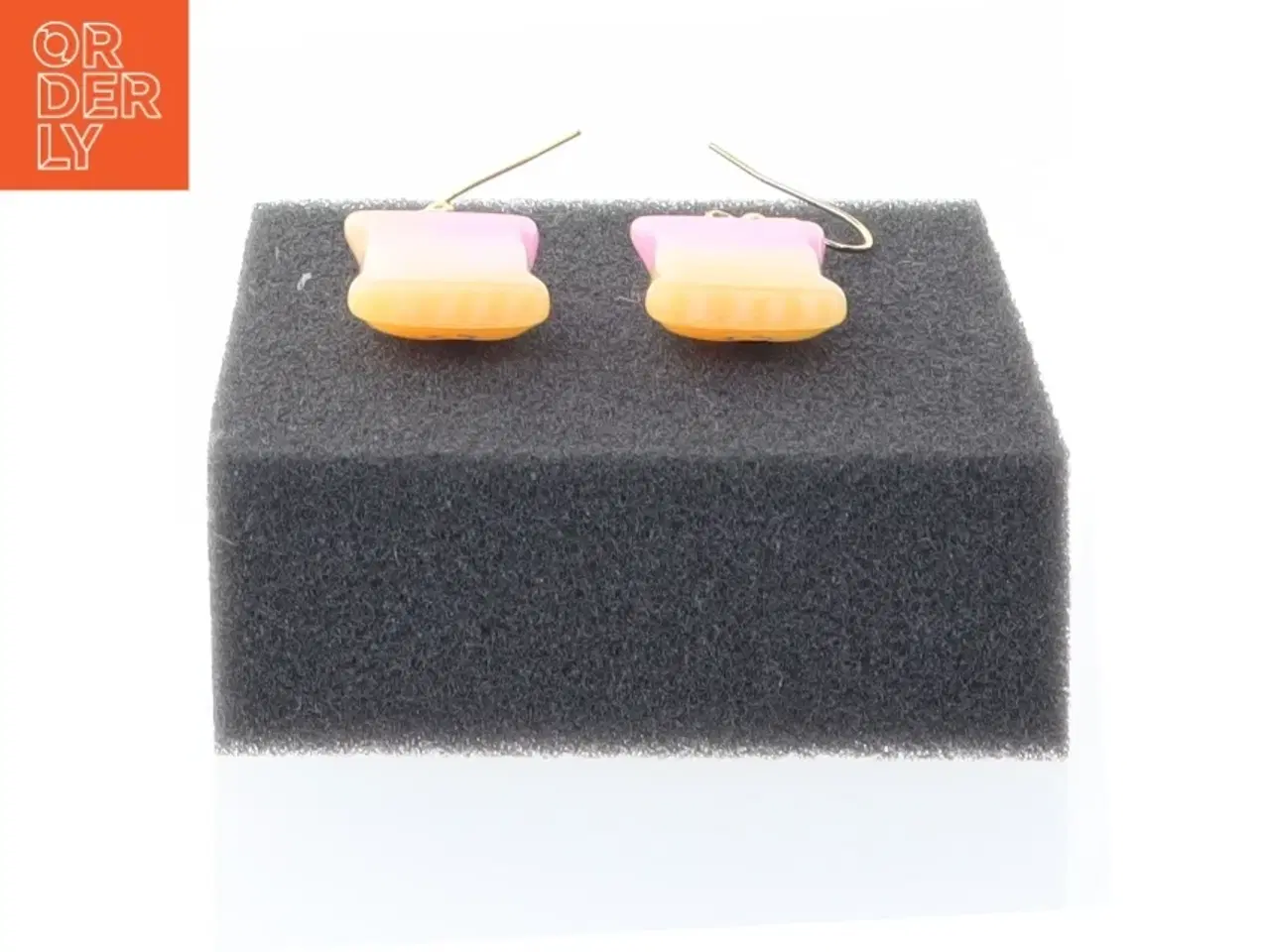 Billede 4 - Øreringe med slikdesign (str. 1,5 x 2 cm)