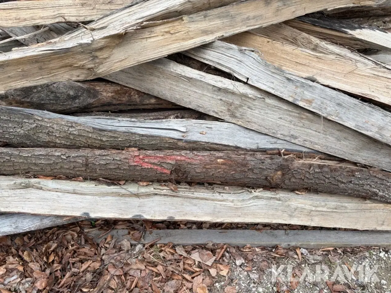 Billede 9 - Hegnspæle Egetræ kvarte - 40 styk