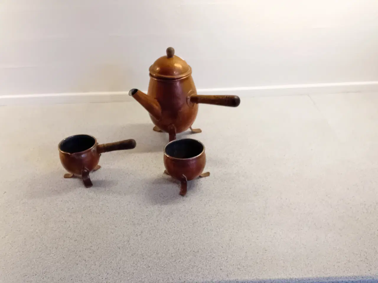 Billede 2 - Kobberkande med tilbehør