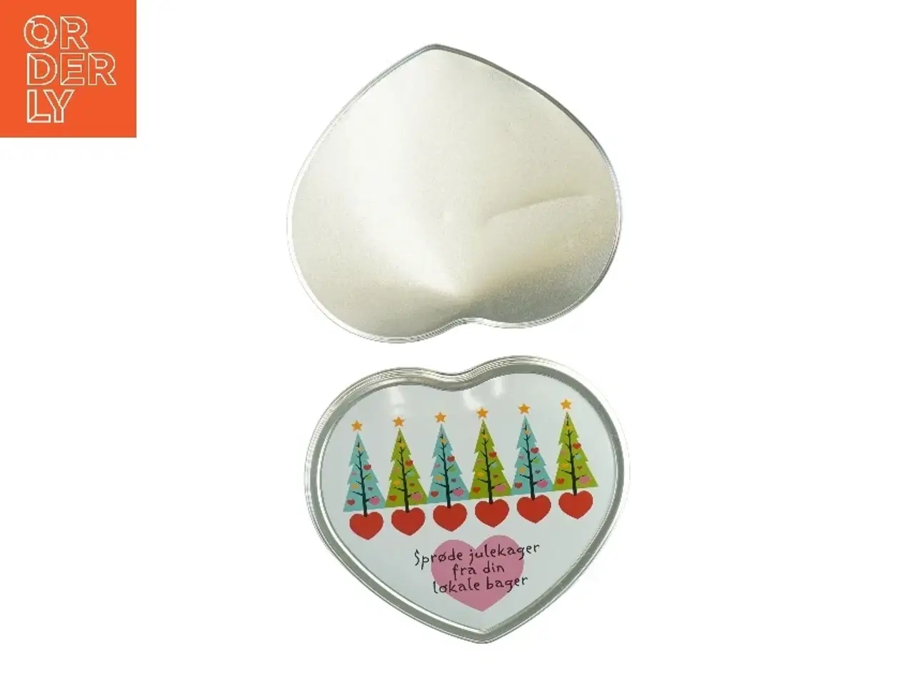 Billede 1 - Hjerteformet kagedåse (str. 22 x 19 cm)