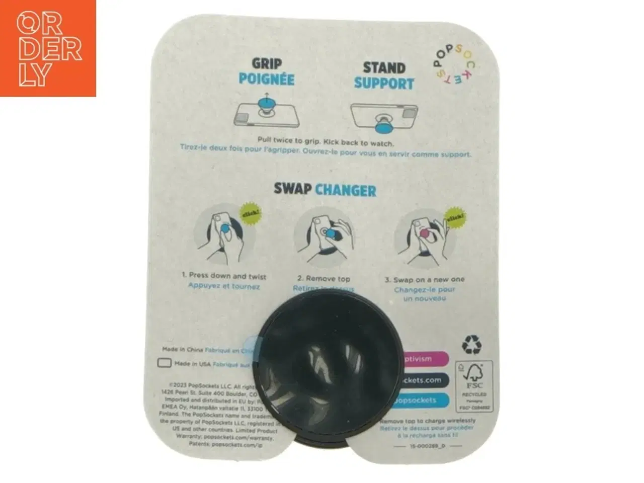 Billede 2 - PopSockets PopGrip fra 7 Days (str. 4 cm)