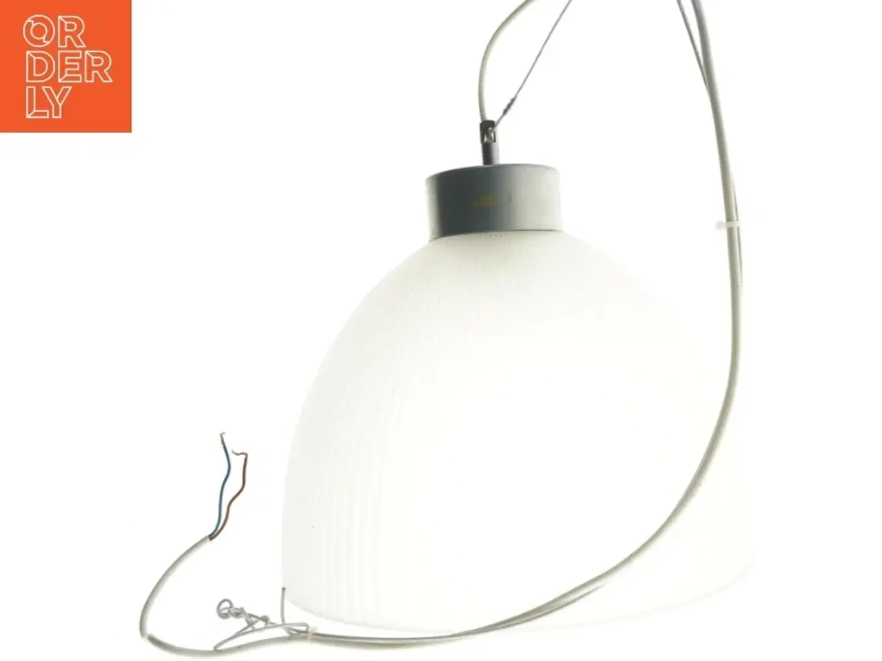 Billede 2 - Hvid pendellampe (str. 34 cm)