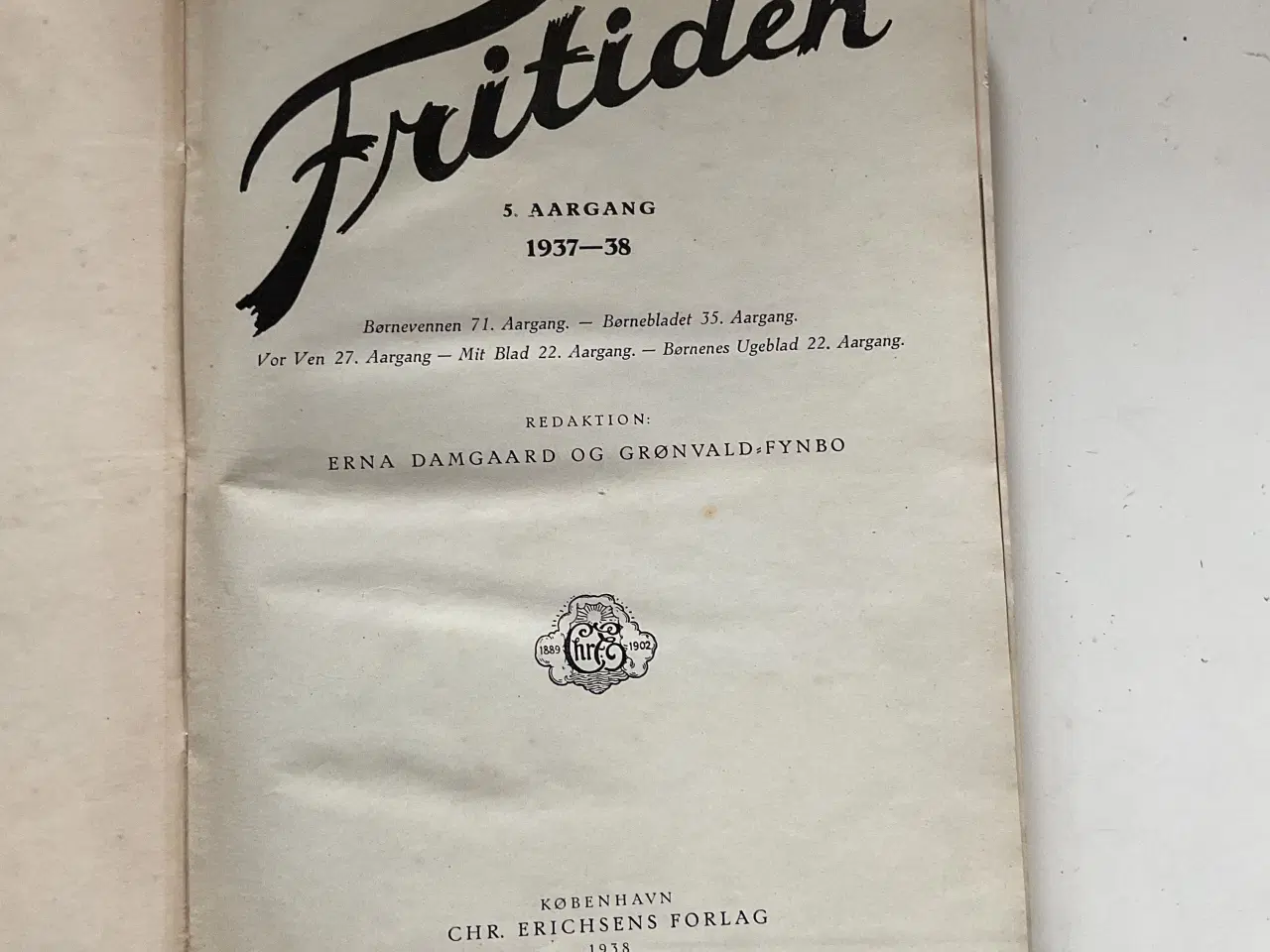 Billede 4 - Fritiden 1938 indbundet
