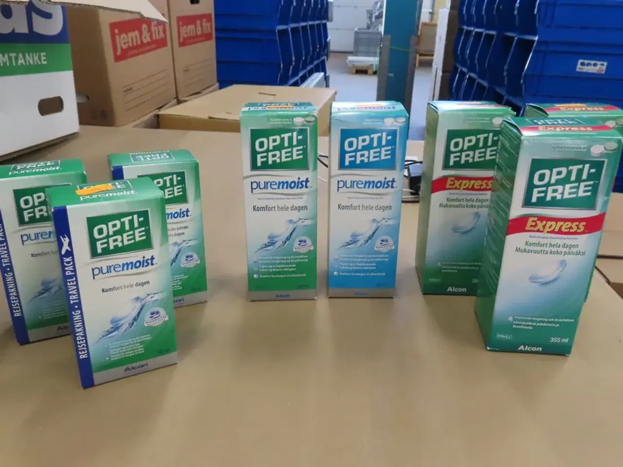 Billede 1 - 8 stk. Linsevæske OPTIFREE