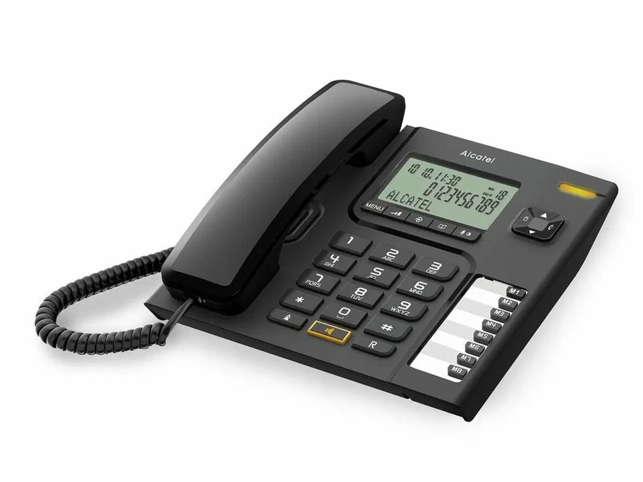 Billede 2 - Fastnettelefon Alcatel T76 - sort bordtelefon med display