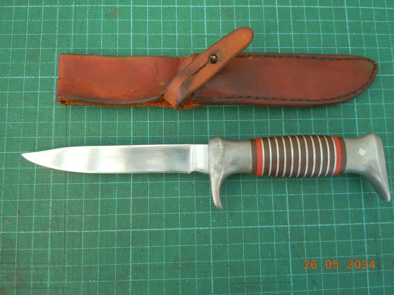 Billede 4 - Jagtdolk/fiskekniv 1960 i skede.