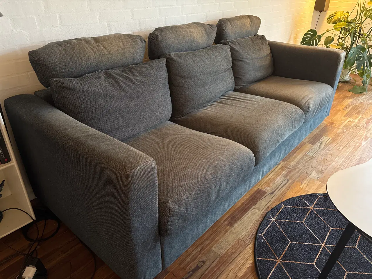 Billede 2 - 3 pers sofa med puf