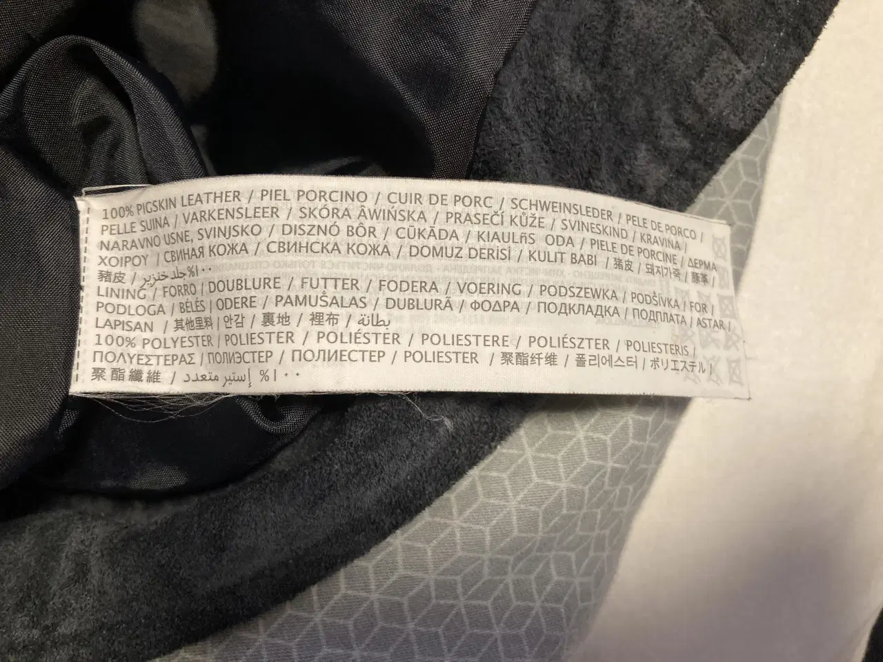 Billede 3 - Ruskindjakke mørkeblå str. M