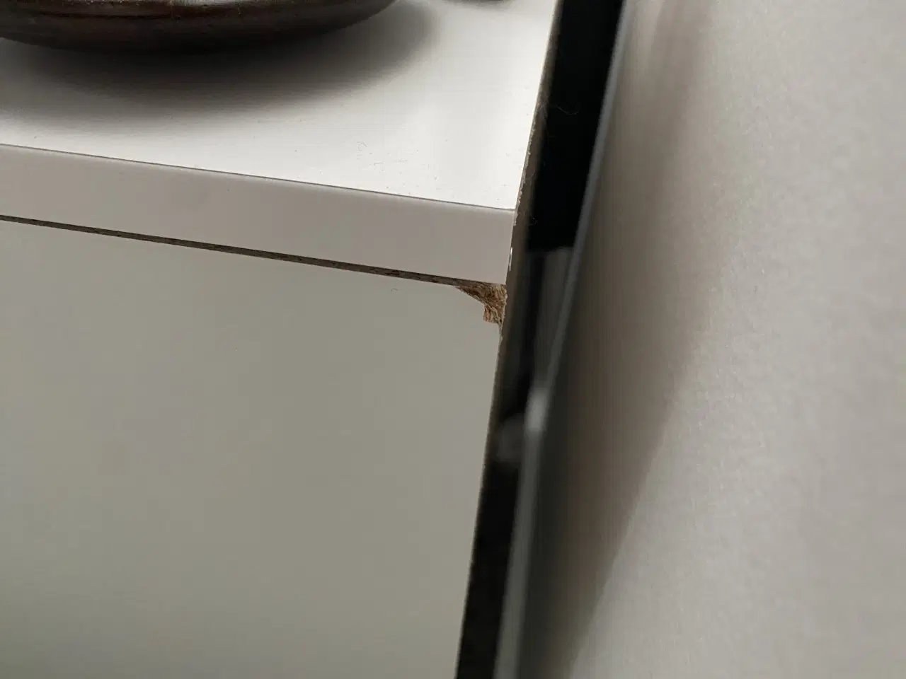 Billede 2 - Kommode med 2 skuffer, hvid, 35x49 cm