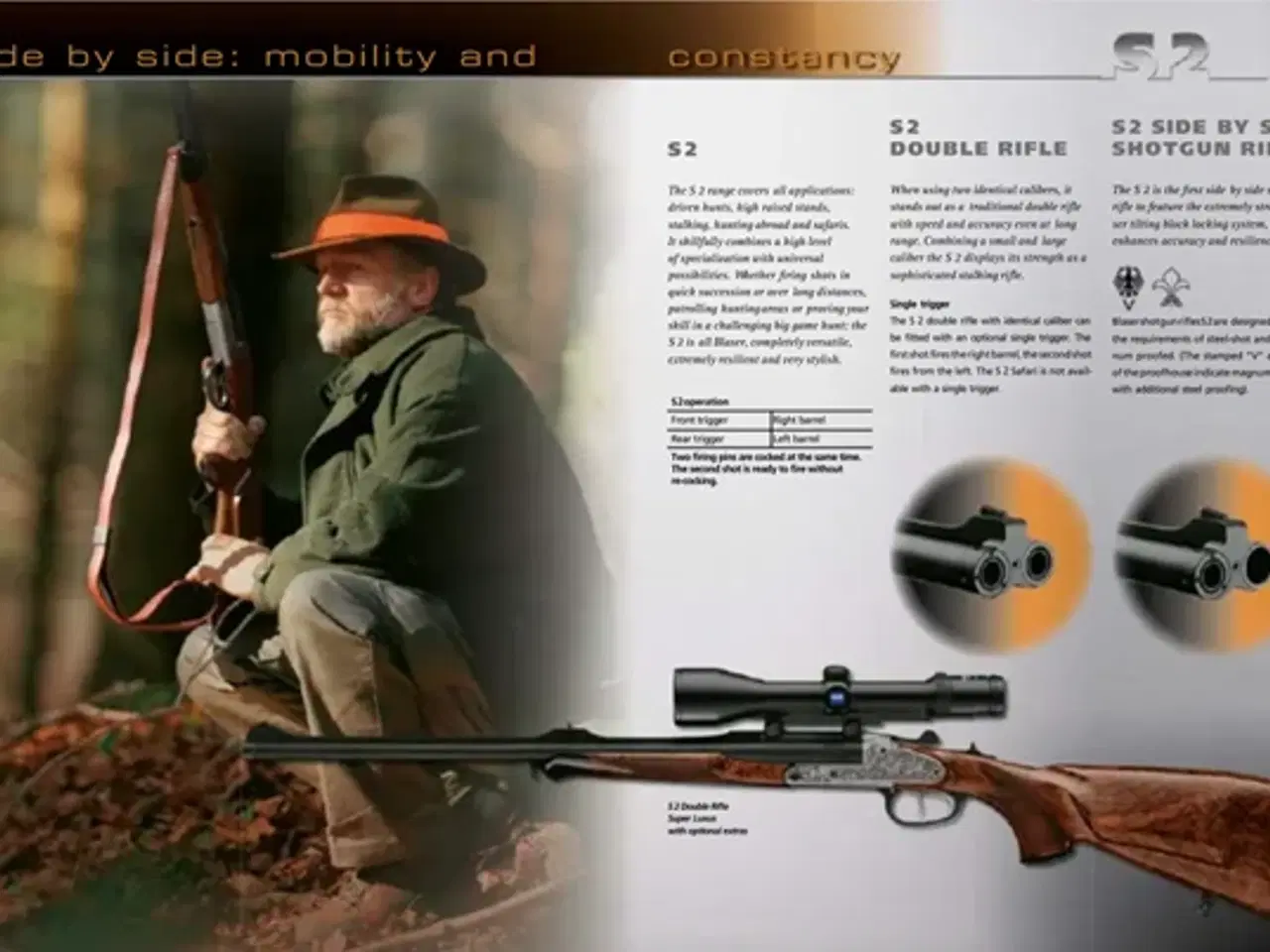 Billede 3 - Blaser S2 dobbeltriffel side by side 9,3x74R - NY