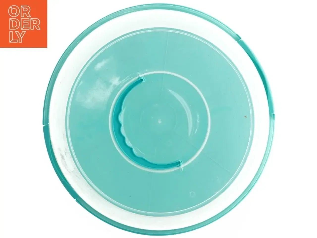 Billede 2 - Plastbøtte - kage-transport-beholder (str. Diameter, 32 cm 15 cm)