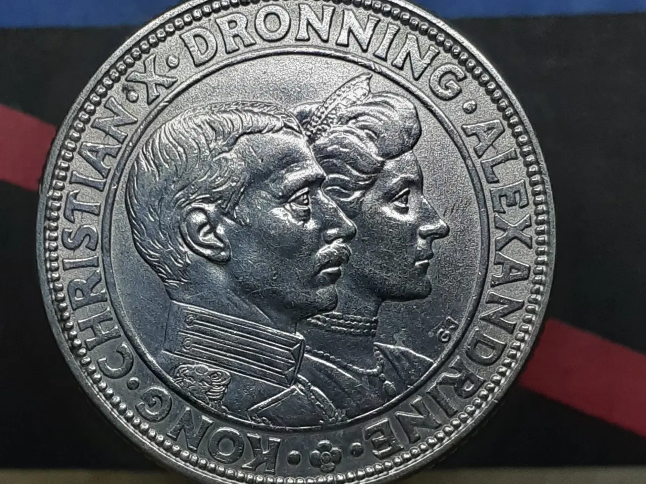 Billede 1 - 2 kr 1923 erindringsmønt, sølv