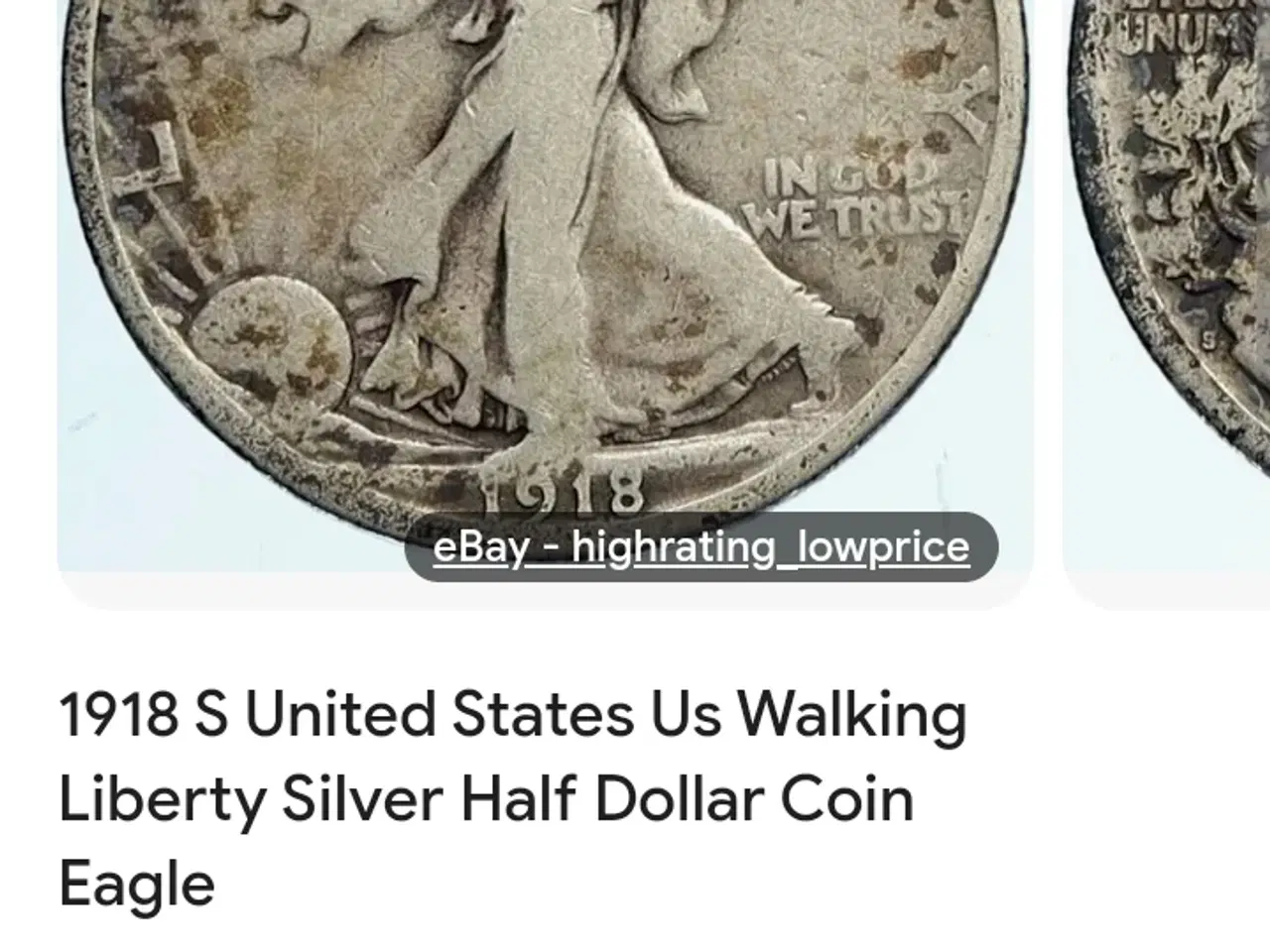 Billede 4 - american silver half dollar 1918