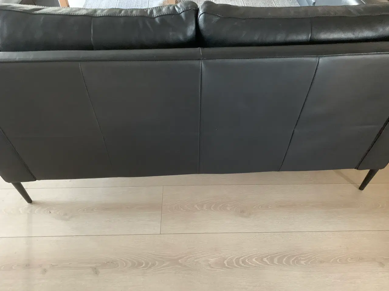 Billede 5 - 2 + 3 sorte lædersofaer 