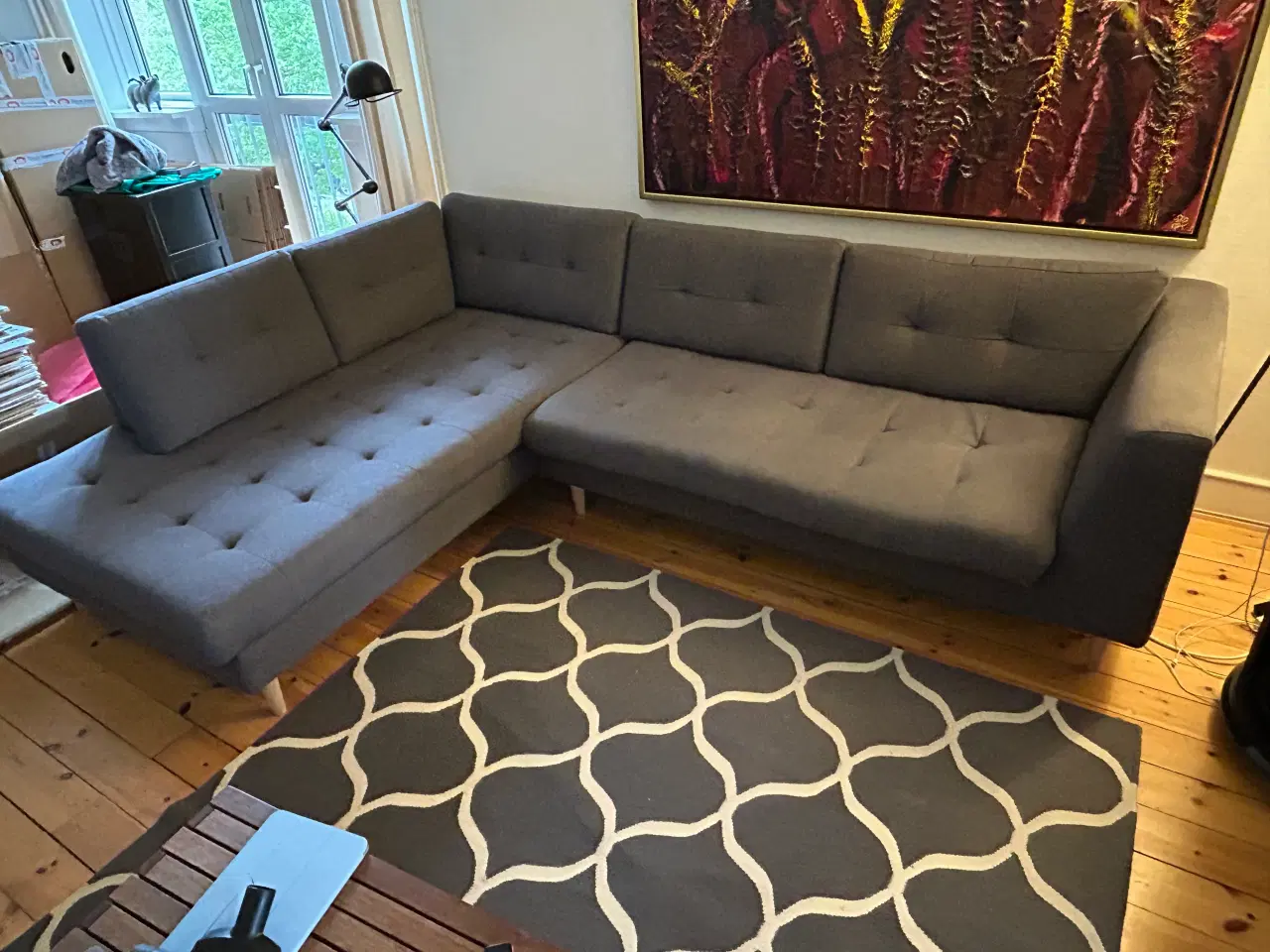 Billede 1 - Sofa med chaiselong 