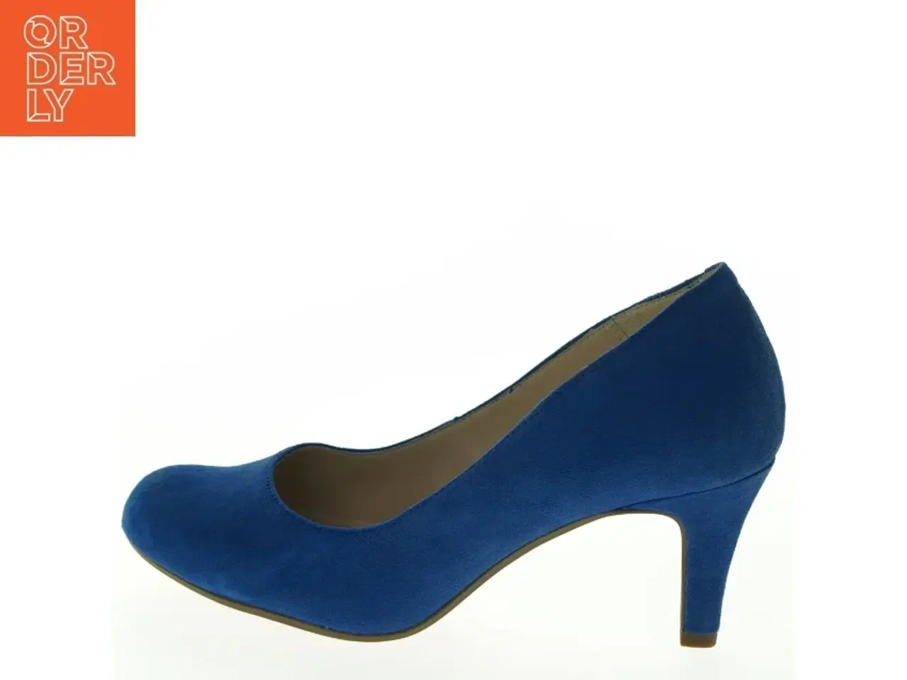 Billede 1 - Blå ruskindspumps fra Clarks (str. 5,5)