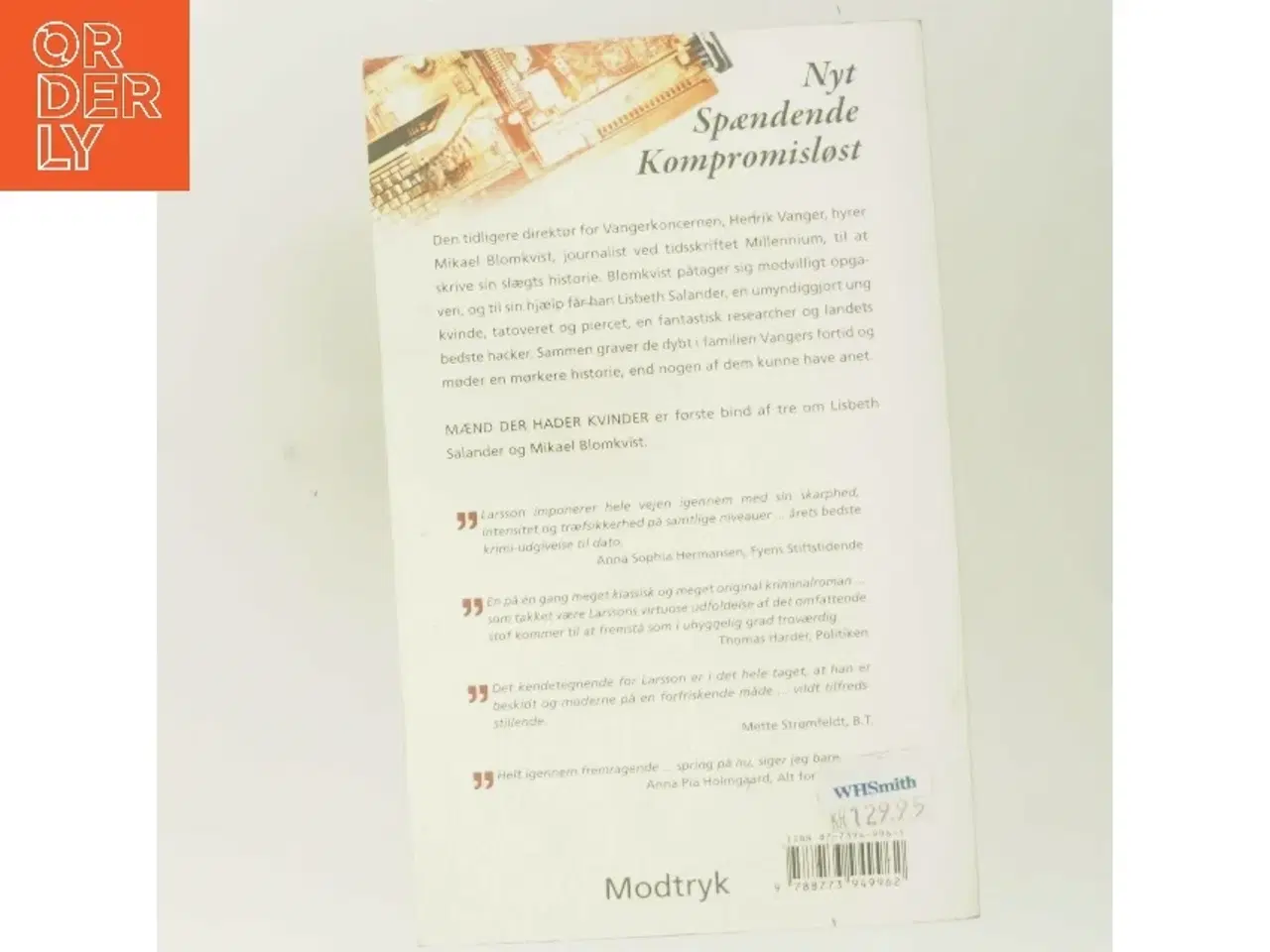 Billede 3 - Mænd der hader kvinder af Stieg Larsson (Bog)