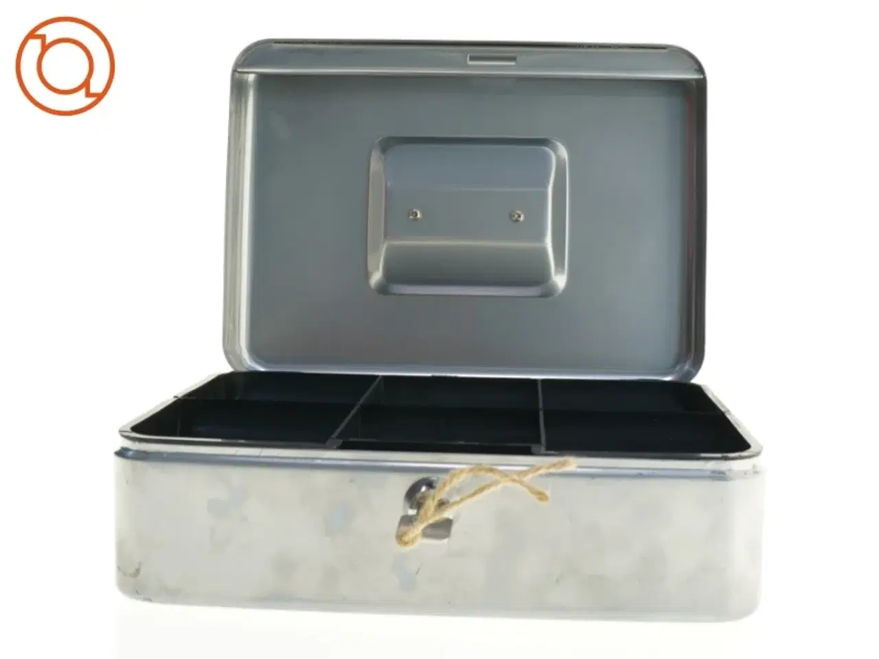 Billede 1 - Pengekasse med nøgle (str. 25 x 17 x 8 cm)