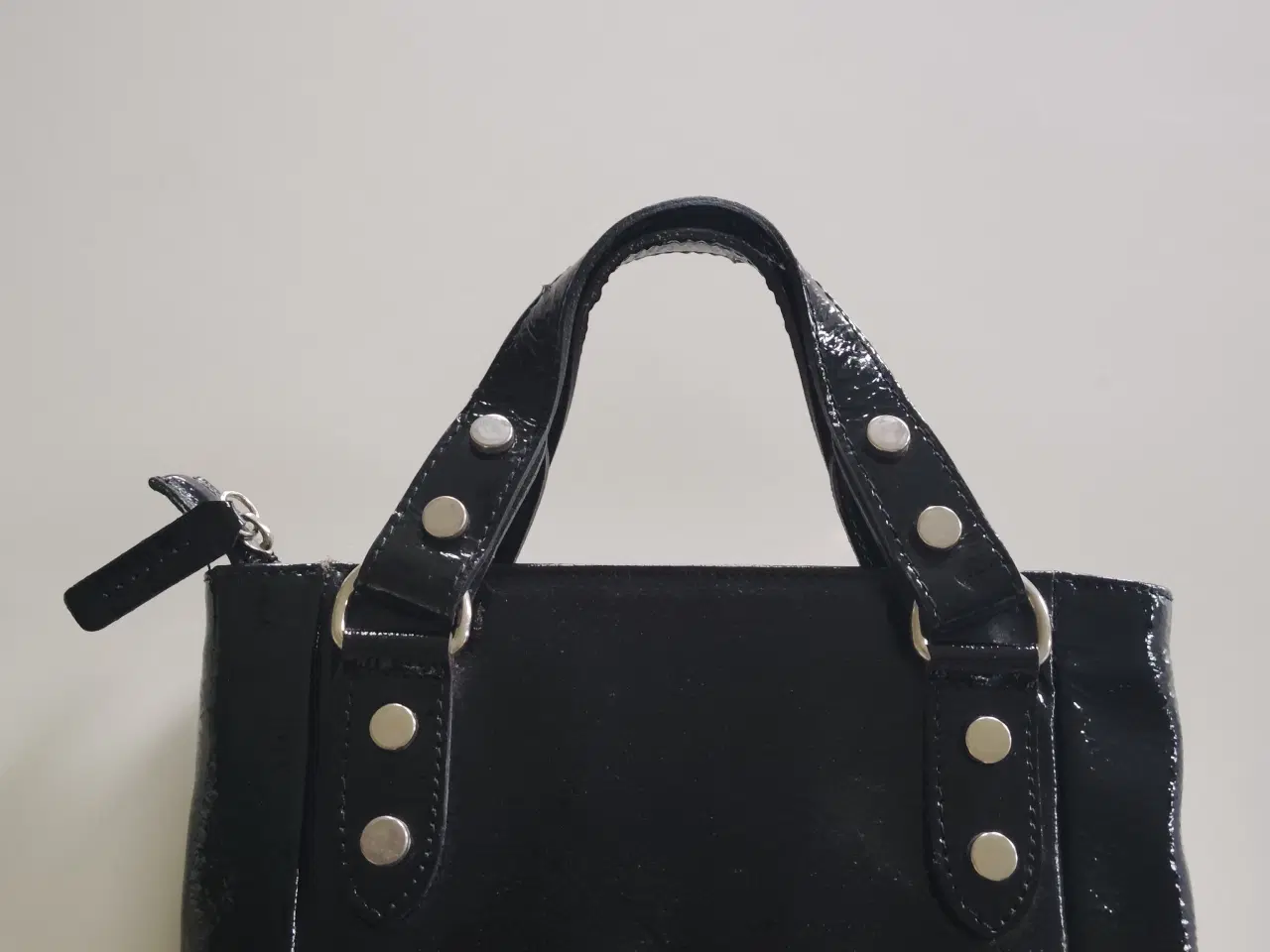 Billede 2 - Håndtaske sort lak