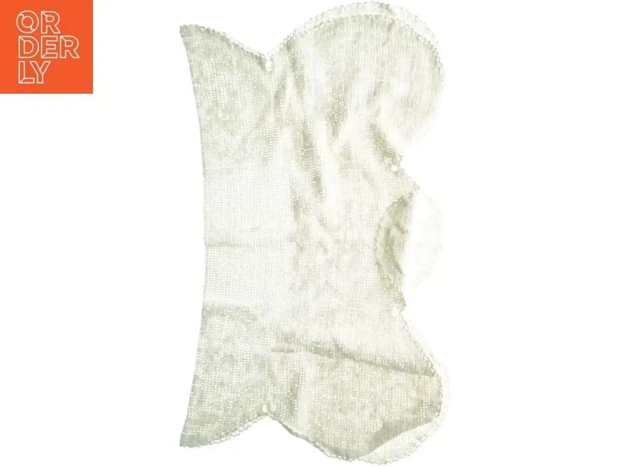 Billede 3 - Håndstrikket tæppe (str. 90 x 86 cm)