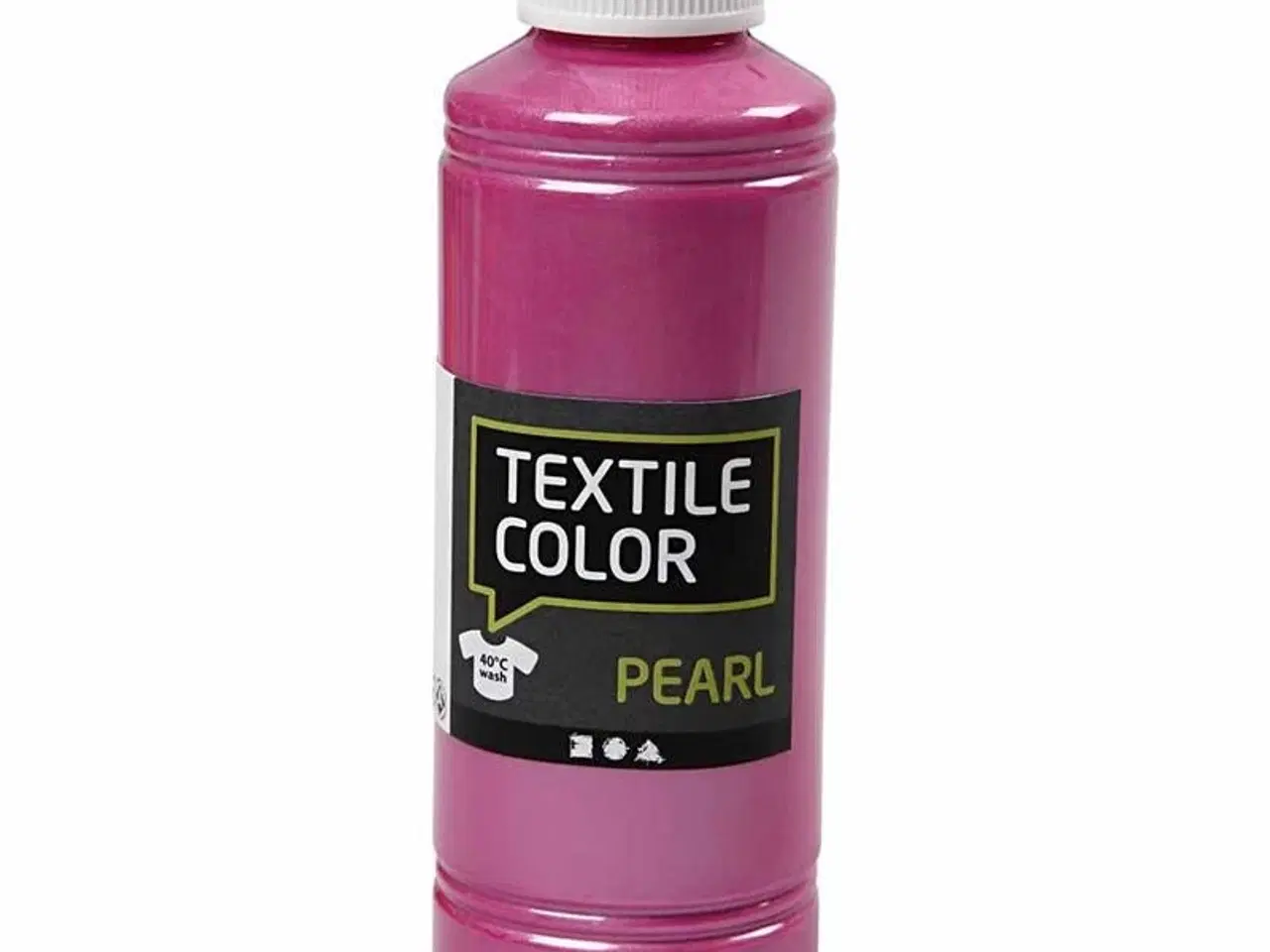 Billede 1 - Textile Color Perlemor Cyklame 250ml - Vandbaseret Maling