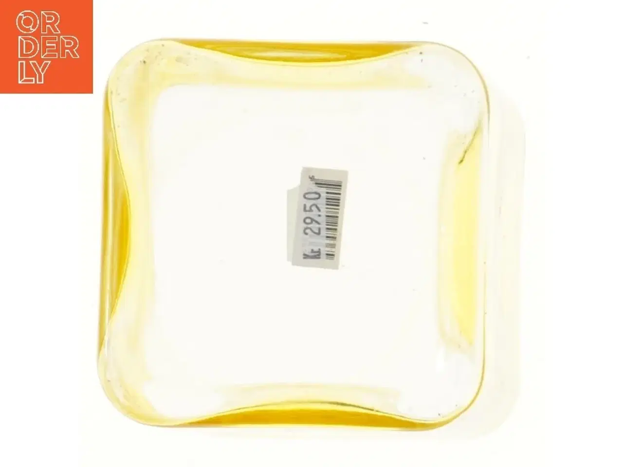 Billede 3 - Glaskrukke i gul (str. 12x12x12 cm)