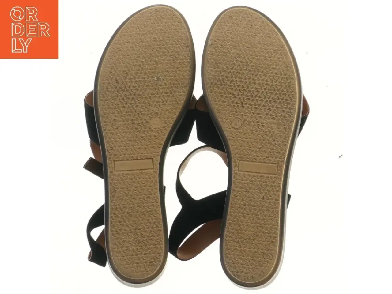 Billede 3 - Sort sandaler med plateau fra Pieces (str. 41 )
