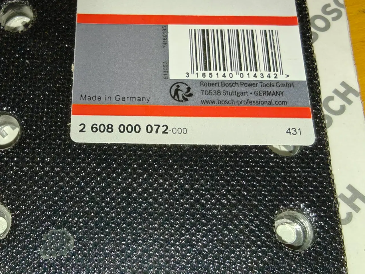 Billede 3 - Originalt Bosch Slibesål / gummiplade til rystepud