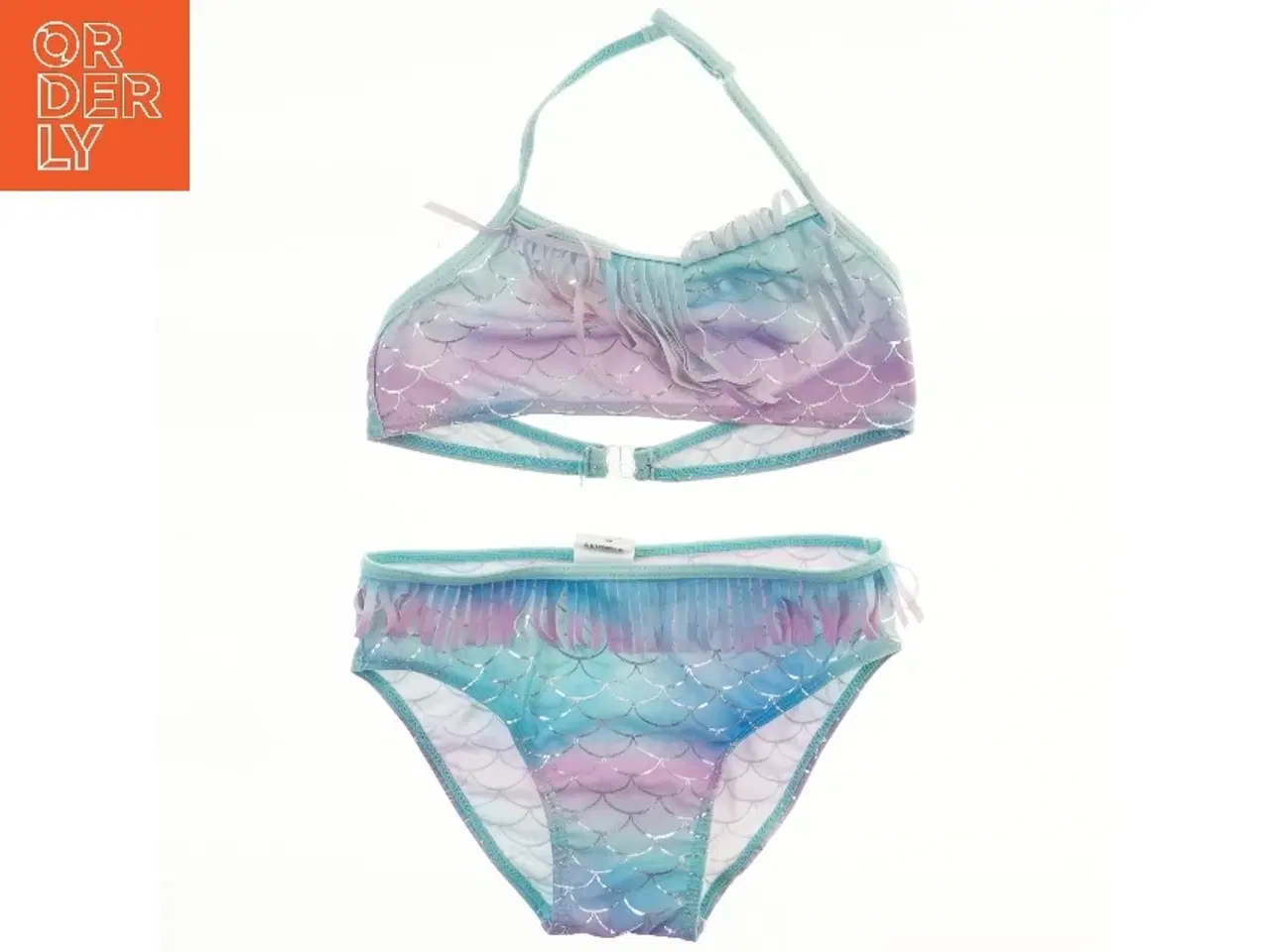 Billede 1 - Bikini med havfrue-skæl i turkis og lilla fra Jumbo (str. 152)