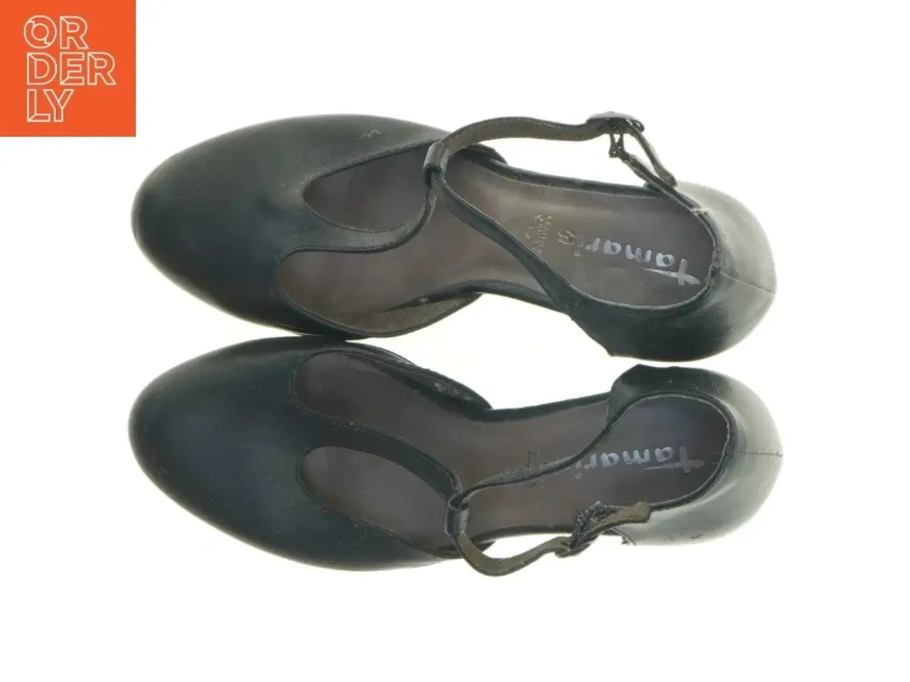 Billede 4 - Sorte Tamaris pumps med ankelrem fra Tamaris (str. 41)
