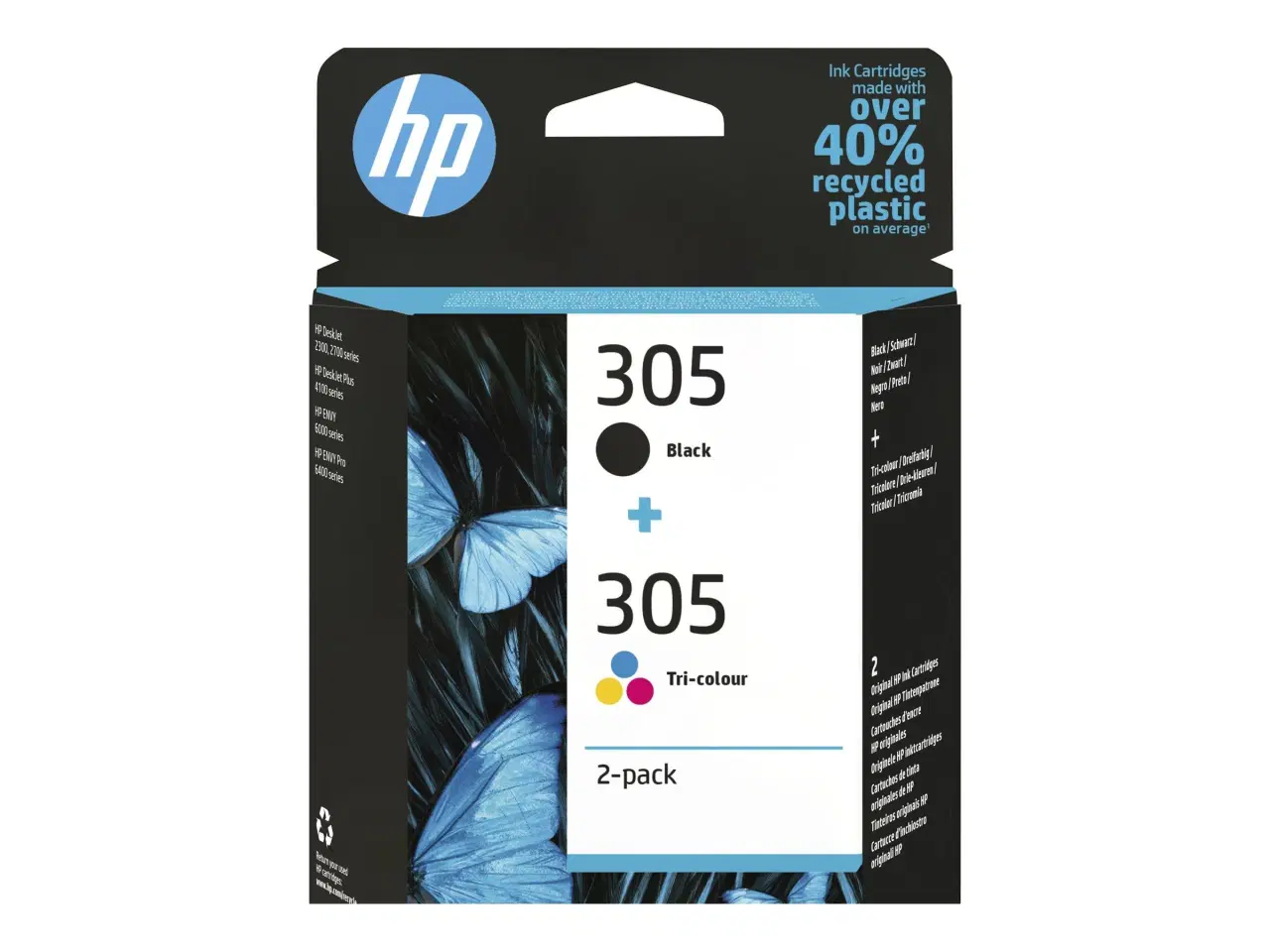 Billede 10 - Blækpatroner HP 305 sort + farve - 2-pak