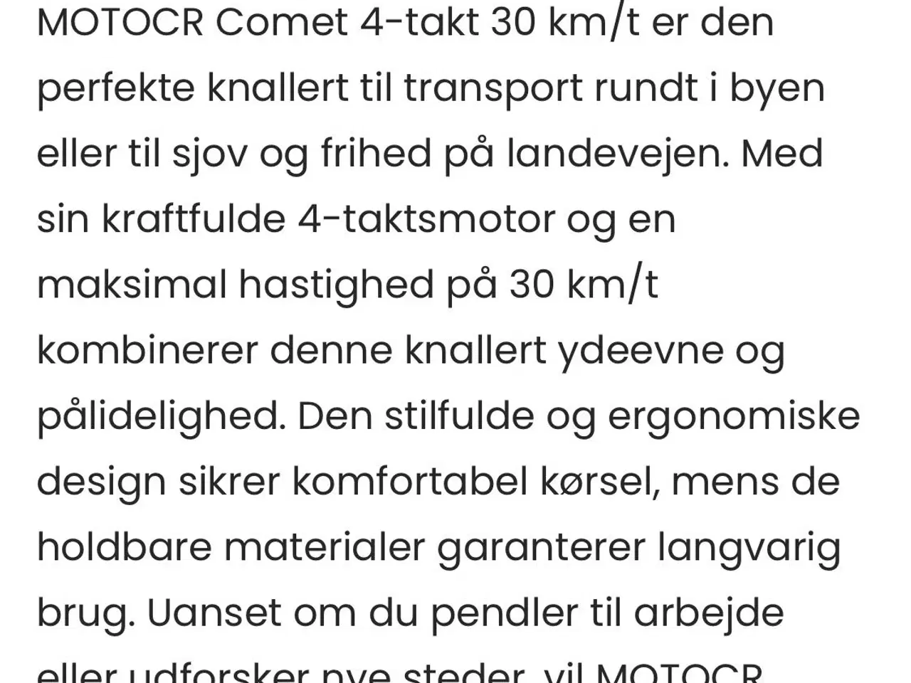 Billede 2 - Scooter PGO Comet 4-takt inkl. SMK hjelm