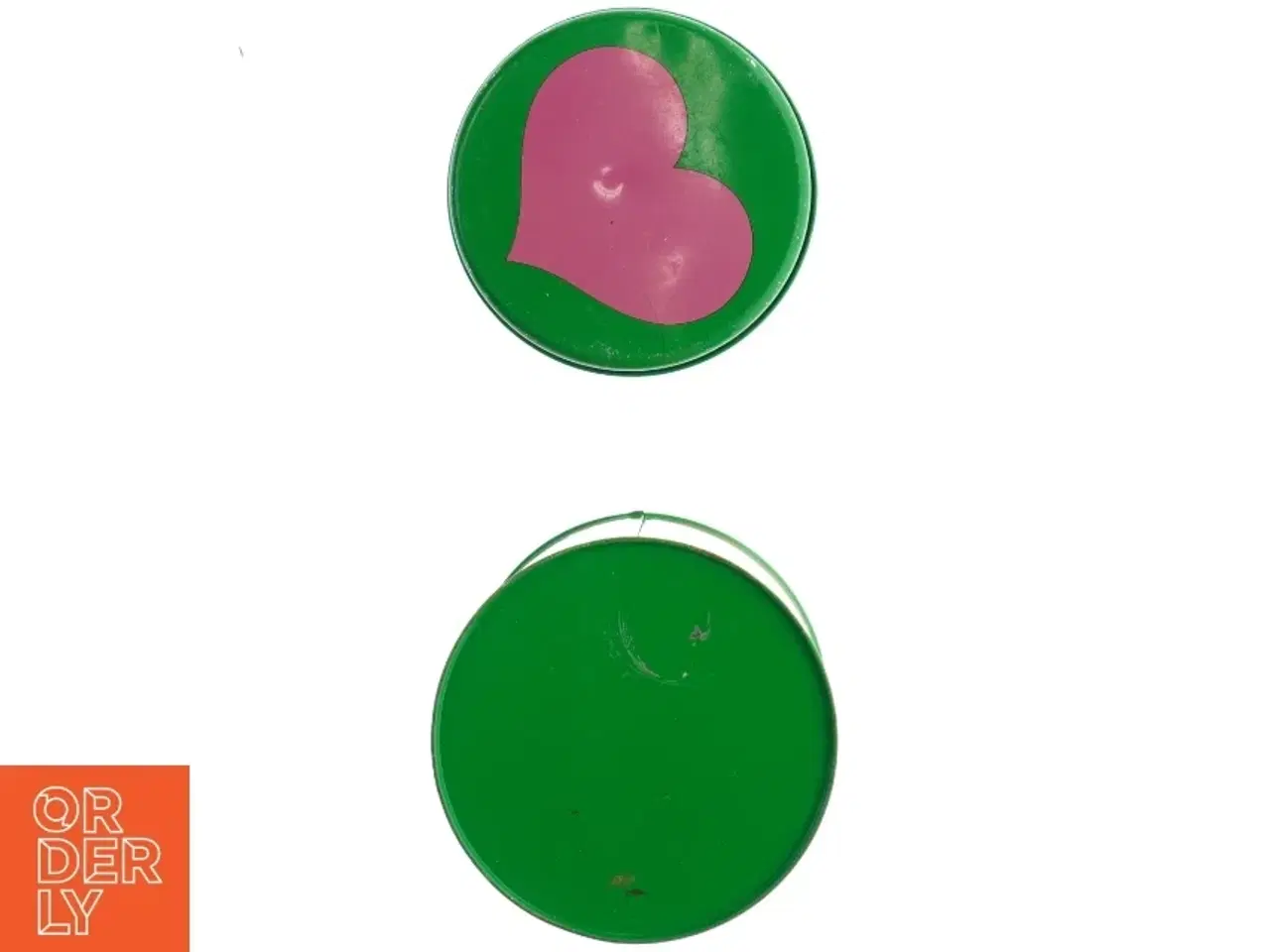 Billede 6 - 1960&#39;er dåse med hjerter Laurids Lønborg & Lena Al Eklund (str. Diameter, 13 cm h 16 cm)